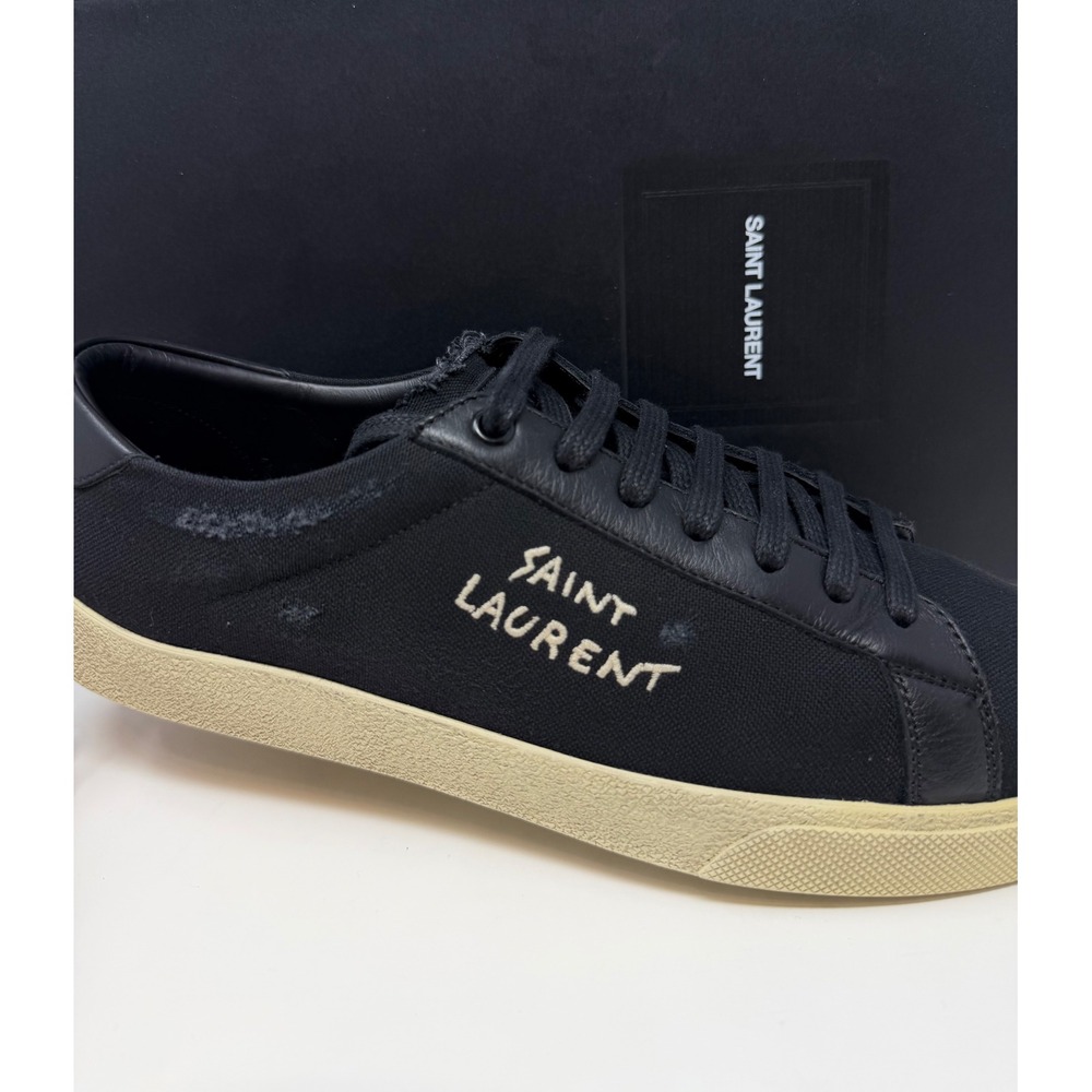 Saint Laurent Distressed Court Classic SL/06 Sneaker Size 11 US 4 EU - Picture 7 of 10